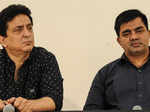 Sajid Nadiadwala and Hussain Zaidi during the press meet