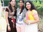 Rupali, Ishika and Archana Agrawal during a curtain raiser party