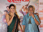 Kavita Kaushik and Sanjay Mishra during the trailer launch