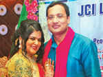 Alka and Sanjay during the Teej party