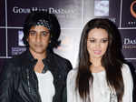 Rajeev Paul and Sana Khan during the screening