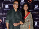 Anant Mahadevan with a guest during the screening