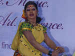 A student performs during the annual nursing colleges meet