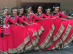 Students perform during the annual nursing colleges meet