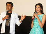 Kapil Sharma and Simran Kaur Mundi during the trailer launch