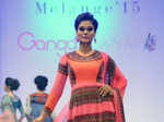 A model walks the ramp during Melange 2015