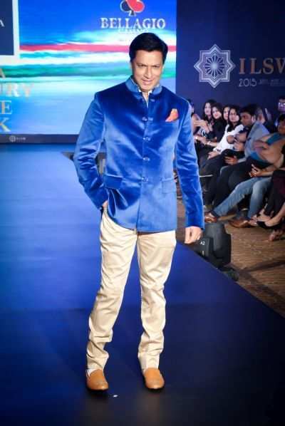 Madhur Bhandarkar walks the ramp at men's fashion week, Bengaluru