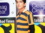 Winner, Prashant Prajapati poses during the Clean & Clear Ahmedabad Times Fresh Face