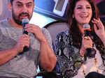 Aamir Khan with Twinke Khanna during her book launch