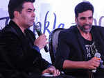 Karan Johar and Akshay Kumar during the launch