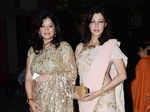 Arzoo Govitrikar and Aditi Gowitrikar arrive at Queenie Singh’s wedding party