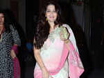 A guest arrives at Queenie Singh’s wedding party