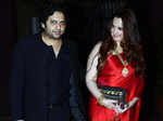 Farhan Furniturewala and Laila Khan arrive at Queenie Singh’s wedding party
