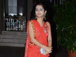 A guest arrives at Queenie Singh’s wedding party