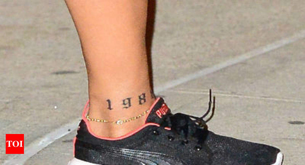 Ankle Tattoos Hurt But Celebs Don'T Care - Times Of India