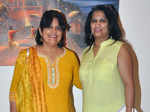 Amisha Mehta and Neeta Pathare during the painting exhibition