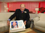 American television personality Willard Scott displayed his birthday cake