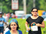 Residents during the third edition of DLF5 Freedom Run