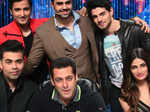 Salman Khan, Karan Johar, Ganesh Hegde, Manish Paul, Sooraj Pancholi and Athiya Shetty