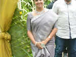 Jyothika arrives for the wedding ceremony
