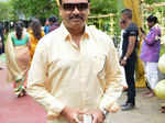 A guest at the wedding ceremony of Shanthanu Bhagyaraj and Keerthi