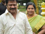 Pandiarajan and his wife Vasuki attend the wedding ceremony