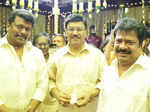 R. Parthiepan, Bhagyaraj and Pandiarajan pose for a photo