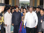 Maharashtra governor C Vidyasagar Rao with Shaina NC