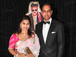 Sanjay Reddy with his wife during megastar Chiranjeevi’s 60th birthday