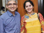 Raja Narayan and Zeenia Deb during the Jamsteady party
