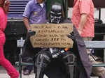 This beggar has bigger dreams than Star Wars.