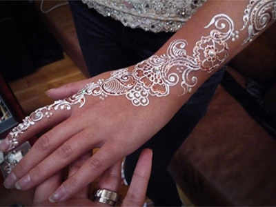 Temporary Mandala Mehndi Tattoo Sticker White Henna Lace Kit Sexy Ladies  Body Temporary Tattoo Lace  Fruugo IN