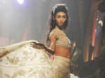 A model sizzles in a creation by designers Abu Jani and Sandeep Khosla