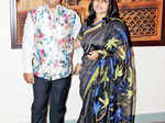 Ajaish and Sangeeta Jaiswal during a photography exhibition