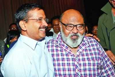 Delhi CM Arvind Kejriwal attends screening of 'Kaun Kitney Paani Mein' in Delhi