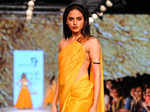 A model walks the ramp