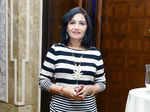 Weena Pradhan poses for a photo during a welcoming party