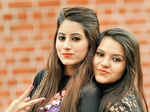 Tanya Narula poses with her friend during the auditions