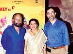 Ketan Mehta, Anita Mani and Aijaz Khan during the screening