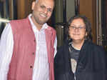 Pramod Kumar KG with Namita Gokhale during the Mountain Echoes Literary Festival 2015