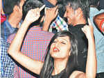 Himadri during a party