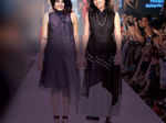 Designers Kiran Jaisinghani and Meghna Agarwal during the Lakmé Fashion Week