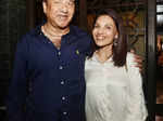 Anu Malik and Poonam Soni pose for a photo