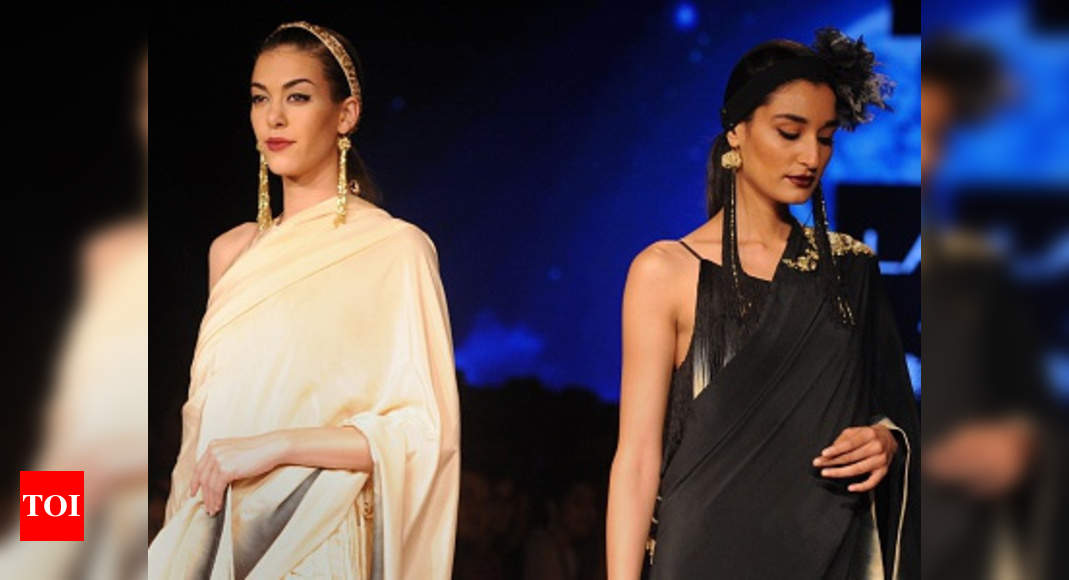 Black White And Shades Of Blue At Day 3 Of Lakme Fashion Week Times Of