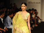 A model walks the ramp