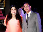 Jyotiee Balani and Devesh Rawat during a cocktail party