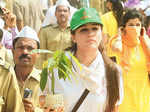 People during the TOI Green Drive