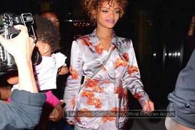 Rihanna attends friend-stylist Sonya Benson's wedding