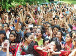 The energetic crowd during the auditions of the Clean & Clear Delhi Times Fresh Face 2015