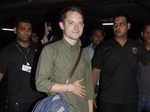 American actor and film producer Elijah Jordan Wood spotted at Mumbai International airport